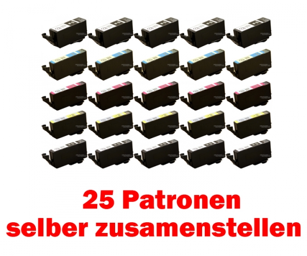 Refilled-Canon®-Sortiment 525/526, 25 Patronen